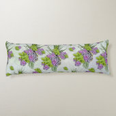 シーグリーン&ラベンダートーンの多肉質の色合い ボディピロー (裏面)