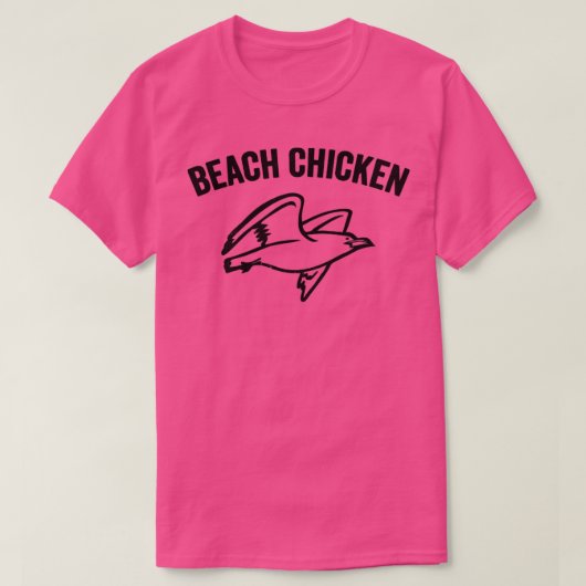 シーグルおもしろいルビーチチキン Tシャツ (デザイン正面)