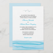 シーグルと海結婚式招待状 招待状 (正面/裏面)