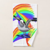 シーグルカラーを設定するバスルームカラフルタオル バスタオルセット (ハンドタオル)