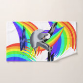 シーグルカラーを設定するバスルームカラフルタオル バスタオルセット (ハンドタオル)