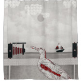 シーグルスが自撮る シャワーカーテン (正面)