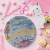 シーグルスオンザビーチ紙プレート ペーパープレート (パーティー)