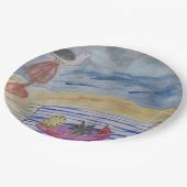 シーグルスオンザビーチ紙プレート ペーパープレート (アングル)