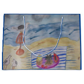 シーグルスオンザビーチ ラージペーパーバッグ (正面)