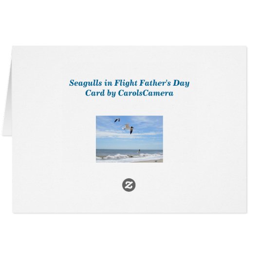 シーグルスハッピーファーザーズデイカード (裏面横)