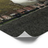 シーグルス付きニューヨークのスカイライン ポスター (角)