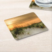 シーグルズアットサンライズ スクエアペーパーコースター (アングル)