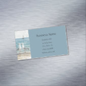 シーグルズアットザビーチ海シーウォーターアートグラフィック マグネット名刺 (インサイチュ)