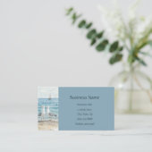 シーグルズアットザビーチ海シーウォーターアートグラフィック 名刺 (スタンド正面)