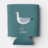 シーグルパーソナライズされたルおもしろい 缶クーラー (裏面)