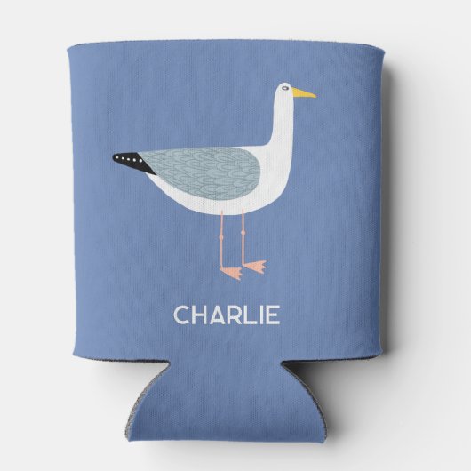 シーグルパーソナライズされたルおもしろい 缶クーラー (裏面)