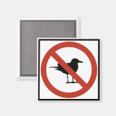 シーグル禁止 マグネット (正面/裏面)