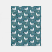 シーグル航海のル フリースブランケット (正面)