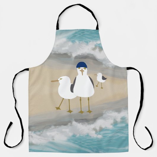 シーグル間抜けルズアロバーエプロン エプロン (正面)