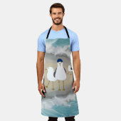 シーグル間抜けルズアロバーエプロン エプロン (着用した状態)