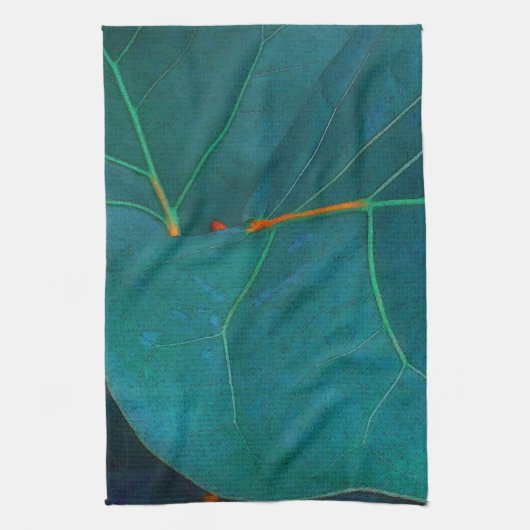 シーグレープ葉 キッチンタオル (縦)