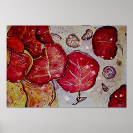 シーグレープ葉 ポスター