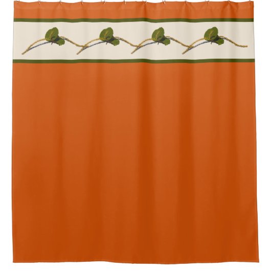 シーグレープ開花 – シエナシャワーカーテン シャワーカーテン (正面)