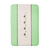 シーグレープ開花-鍵ライム-ストライプ バスマット (正面縦)