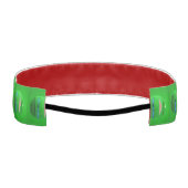 シーケンス輝くルール内の濃い緑の光沢ボール アスレチックヘッドバンド (裏面)