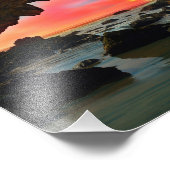 シーケーブサンセットレオカリロビーチランドスケープ フォトプリント (角)