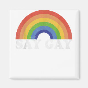シーゲイヴィンテージレインボーゲイプライドLgbt月 マグネット