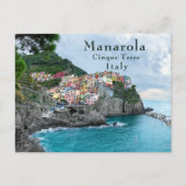 シーコーストシンクテールマナロラリオマッジョーレイタリア ポストカード (正面)