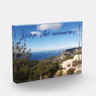 シーコーストマウンテンフォレストランドスケープブルースカイトルコ フォトブロック