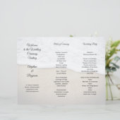 シーコースト結婚式 プログラム写真テンプレートトリフォル (スタンド正面)