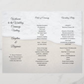 シーコースト結婚式 プログラム写真テンプレートトリフォル (正面)