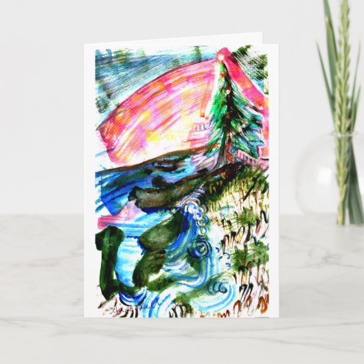 シーコースト鮮やかクリスマスツリー カード (正面)