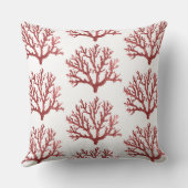 シーコーラルアクセント枕 | 沿岸装飾用クッション クッション (裏面)