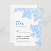 シーコーラルビーチ結婚式RSVPカード 出欠カード (正面/裏面)