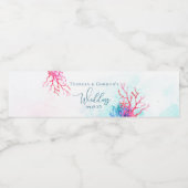 シーコーラルリーフウォーターのカラー ペットボトルラベル (シングルラベル)