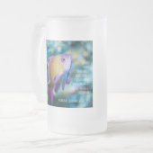 シーゴーダイカラフルかわいい魚 フロストグラスビールジョッキ (正面左)