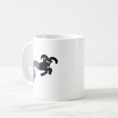 シーゴートやぎ座ミニマリストマグ コーヒーマグカップ (正面左)