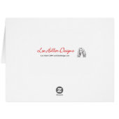 シーサイケデリックタートルシーホースアートグリーティングカード (裏面横)