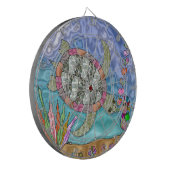 シーサイケデリックタートルシーホースアート ダーツボード (正面左)