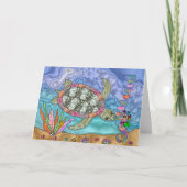 シーサイケデリックタートルシーホースキスアート カード (正面)