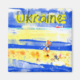 シーサイドおもしろい砂ビーチイエローブルーシルバーメッキN マグネット