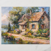 シーサイドお洒落コテージスクラップブック紙 (裏面)