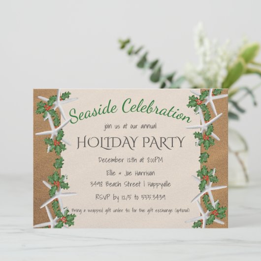 シーサイドお祝いスターフィッシュホリデーパーティー 招待状 (スタンド正面)