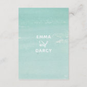 シーサイドお祝いビーチ結婚式詳細カード エンクロージャーカード (裏面)