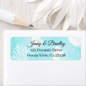 シーサイドかわいらしビーチフロント砂ドル ラベル (インサイチュ)