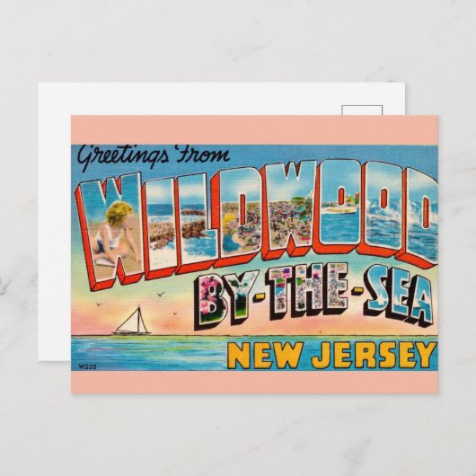 シーサイドのワイルドウッドよりご挨拶 ポストカード (正面/裏面)