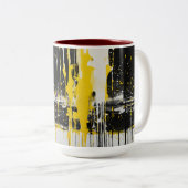 「シーサイドの静謐さ、ビーチ付きツートーンマグインスパイア ツートーンマグカップ (正面右)