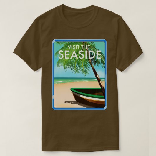 シーサイドを訪れる Tシャツ (デザイン正面)