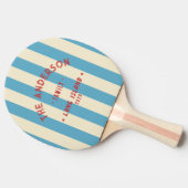 シーサイドアクアスカイストライピング&ファミリー名 卓球ラケット (横)