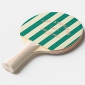 シーサイドアクアビーチブリーズストライピング&ファミリー名 卓球ラケット (正面アングル)